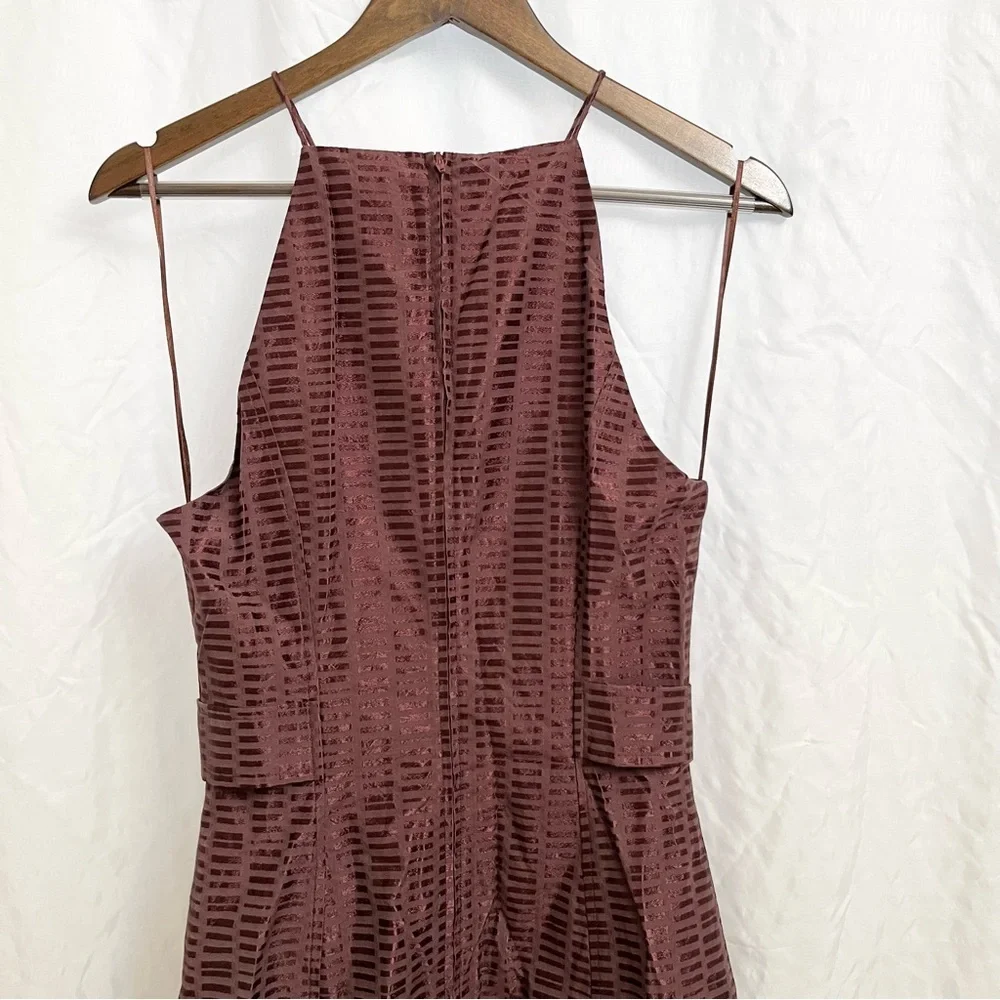 ANTHROPOLOGIE | KEEPSAKE THE LABEL NWOT HALTER NECK PRINTED FLARE DRESS SMALL - Picture 9 of 10